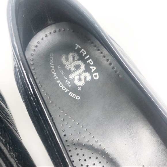 ✅ SAS 11.5 Black Patent Leather Horse Bit Loafer - Picture 3 of 4